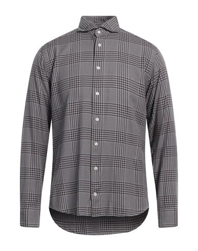 Eton Man Shirt Grey Size 17 ½ Cotton, Lyocell In Gray