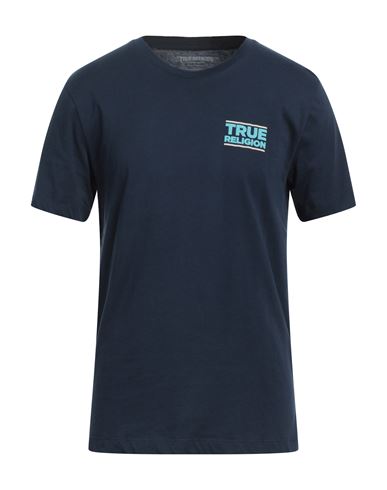 Shop True Religion Man T-shirt Navy Blue Size Xxl Cotton
