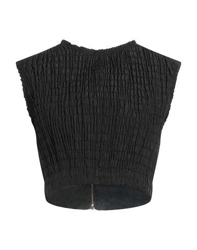Shop Patou Woman Top Black Size 8 Polyester