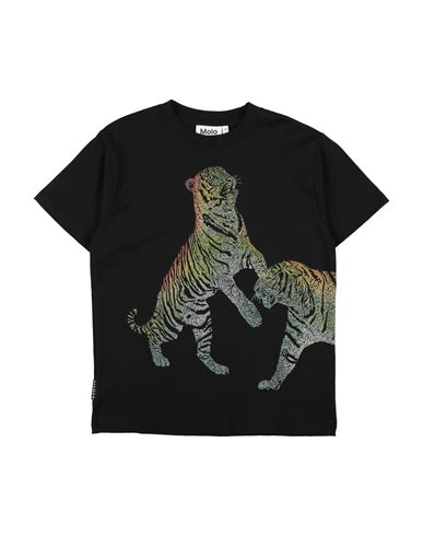Shop Molo Toddler Boy T-shirt Black Size 7 Organic Cotton