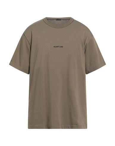 Helmut Lang Man T-shirt Military Green Size L Cotton