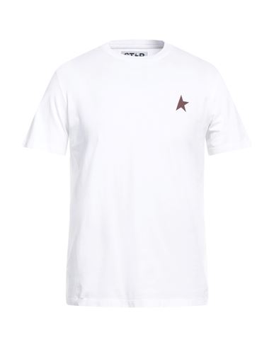 Shop Golden Goose Man T-shirt White Size S Cotton