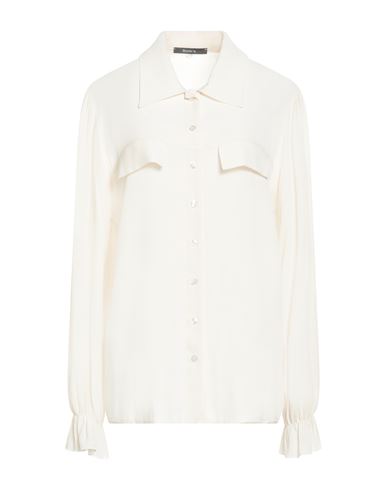 Shop Siste's Woman Shirt Ivory Size Xl Viscose In White