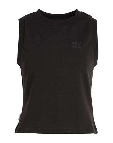 Shop Puma Infuse Slim Tank Woman Top Black Size L Cotton, Polyester, Elastane