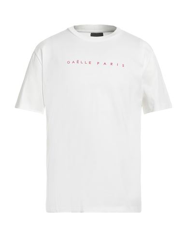 Shop Gaelle Paris Gaëlle Paris Man T-shirt White Size L Cotton