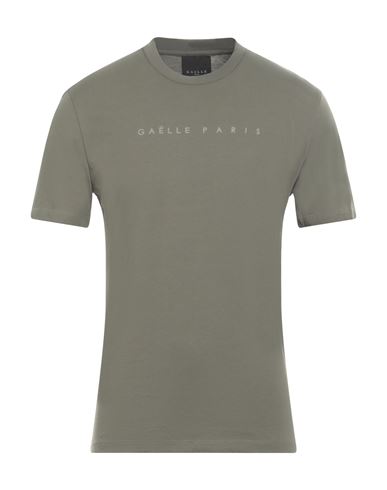 Shop Gaelle Paris Gaëlle Paris Man T-shirt Military Green Size M Cotton