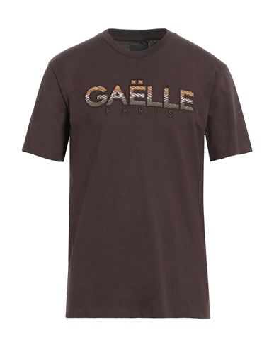 Shop Gaelle Paris Gaëlle Paris Man T-shirt Cocoa Size Xl Cotton In Brown
