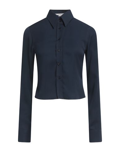Shop Stella Mccartney Woman Shirt Navy Blue Size 2-4 Viscose