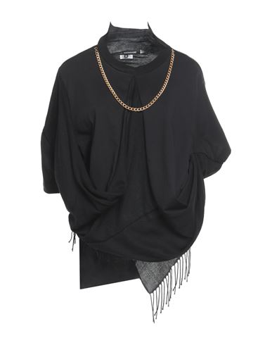Shop Junya Watanabe Comme Des Garçons Woman Sweatshirt Black Size Xs Cotton, Wool, Silk