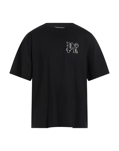 Shop Palm Angels Man T-shirt Black Size Xl Cotton