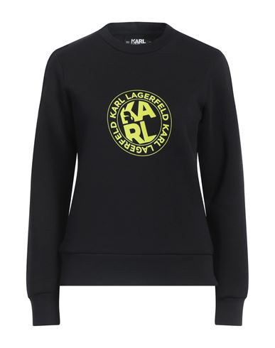 Karl Lagerfeld Woman Sweatshirt Black Size Xs Cotton, Polyester