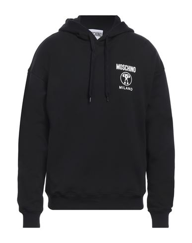 Moschino Man Sweatshirt Black Size 46 Cotton
