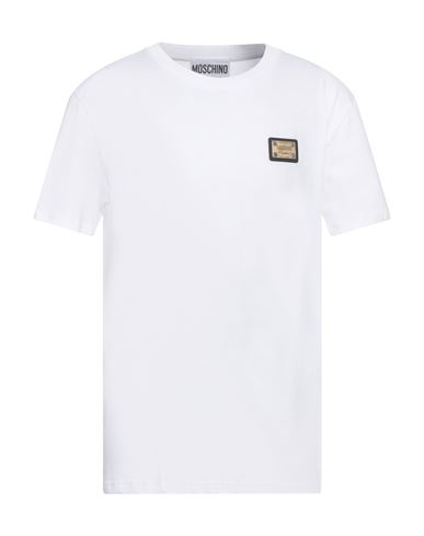 Moschino Man T-shirt White Size 42 Cotton