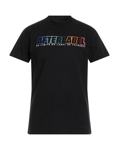 Shop Afterlabel After/label Man T-shirt Black Size L Cotton
