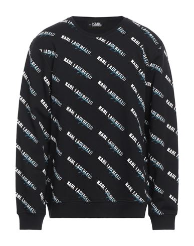 Karl Lagerfeld Man Sweatshirt Black Size S Cotton