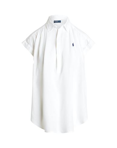 Shop Polo Ralph Lauren Woman Top White Size L Linen