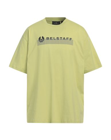 Shop Belstaff Man T-shirt Acid Green Size Xl Cotton
