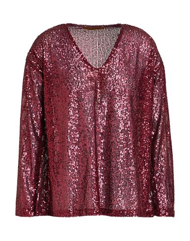 Shop Siyu Woman Top Garnet Size 4 Polyester In Red