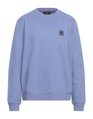Shop Belstaff Man Sweatshirt Light Purple Size Xl Cotton, Elastane