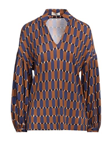 Siyu Woman Top Brown Size 4 Viscose, Polyamide In Brown
