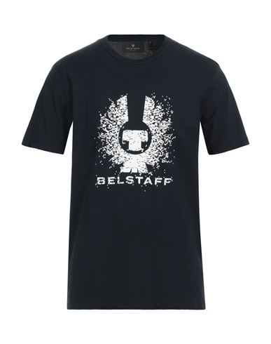 Shop Belstaff Man T-shirt Midnight Blue Size L Cotton