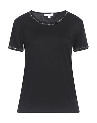 Patrizia Pepe Woman T-shirt Black Size 3 Viscose, Elastane