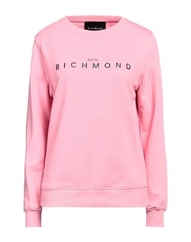 Shop John Richmond Woman Sweatshirt Pink Size Xl Cotton, Polyester