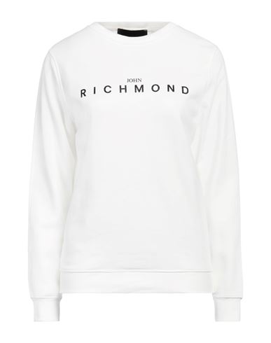Shop John Richmond Woman Sweatshirt White Size Xl Cotton, Polyester