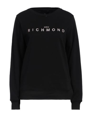 Shop John Richmond Woman Sweatshirt Black Size Xl Cotton, Polyester