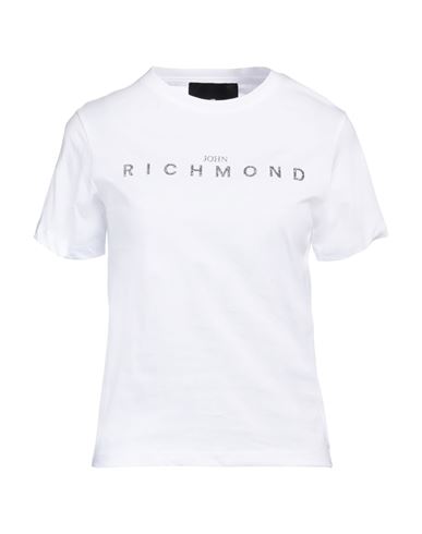 Shop John Richmond Woman T-shirt White Size L Cotton
