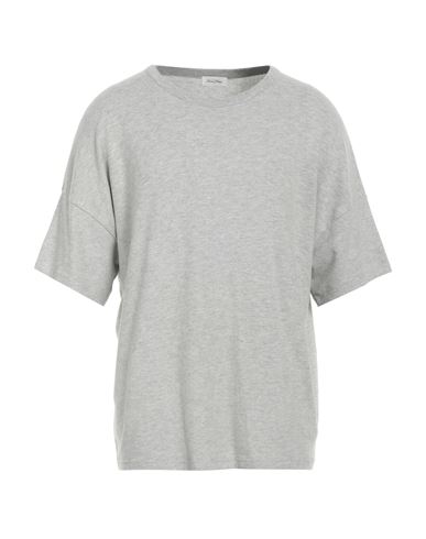 American Vintage Man T-shirt Light Grey Size M/l Cotton, Modal, Elastane In Gray