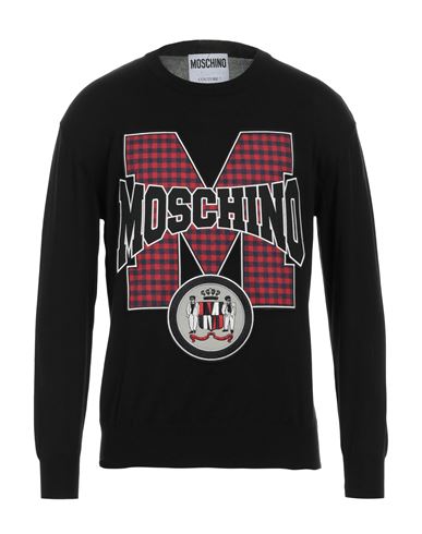 Shop Moschino Man Sweater Black Size 46 Cotton