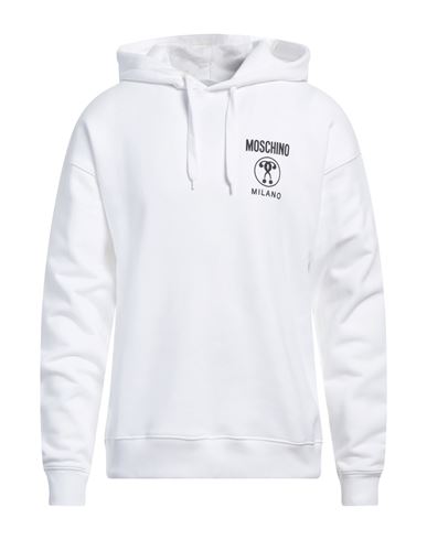 Shop Moschino Man Sweatshirt White Size 40 Cotton