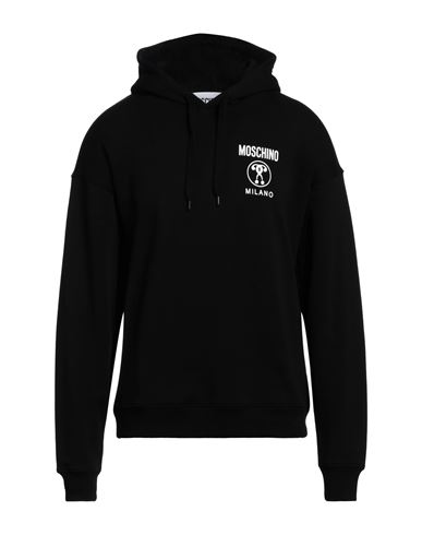 Shop Moschino Man Sweatshirt Black Size 46 Cotton