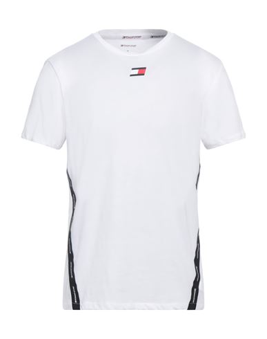 Tommy Sport Man T-shirt White Size M Cotton, Polyester