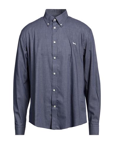 Shop Harmont & Blaine Man Shirt Blue Size Xxl Cotton