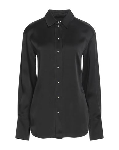 Victoria Beckham Woman Shirt Black Size 6 Acetate, Viscose, Brass, Polyamide, Steel