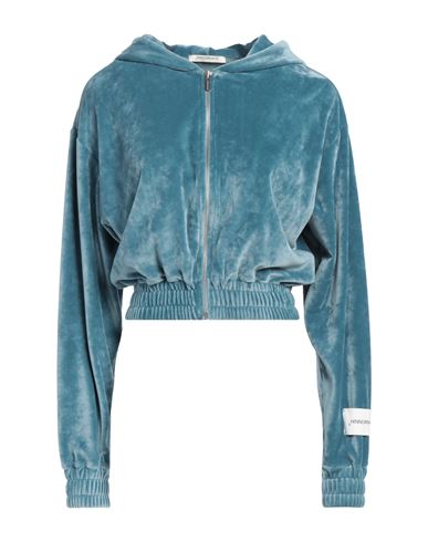 Hinnominate Woman Sweatshirt Light Blue Size S Polyester, Elastane In Blue