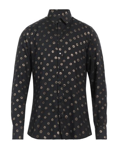 Dolce & Gabbana Man Shirt Black Size 15 ½ Silk, Metal