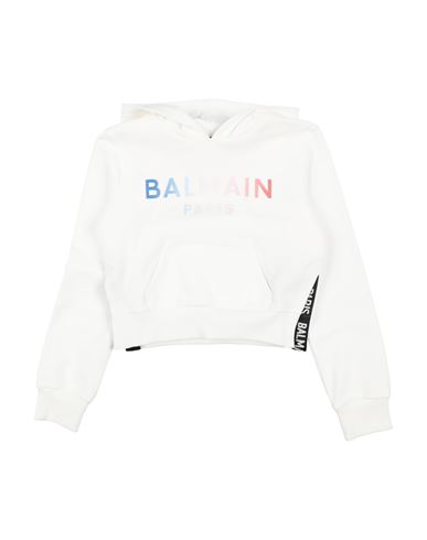 Shop Balmain Toddler Girl Sweatshirt White Size 6 Cotton