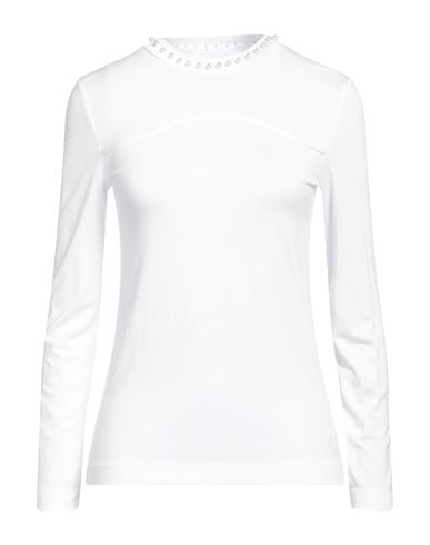 Karl Lagerfeld Woman T-shirt White Size S Viscose, Elastane