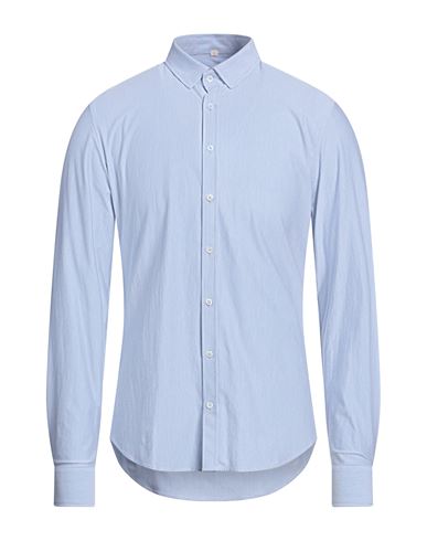 Q1 Man Shirt Blue Size 15 Cotton, Polyamide, Elastane