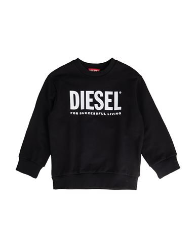 Diesel Toddler Sweatshirt Black Size 6 Cotton, Elastane In Black
