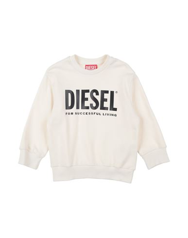 Diesel Toddler Sweatshirt Cream Size 6 Cotton, Elastane In White