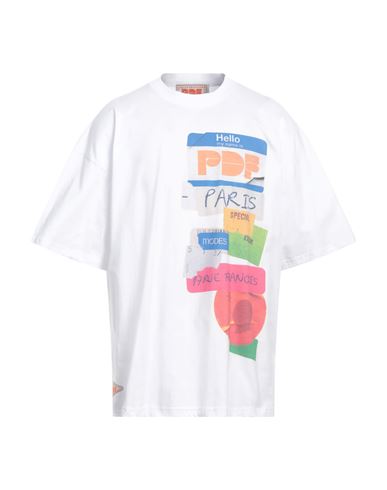 Shop Pdf Man T-shirt White Size L Cotton