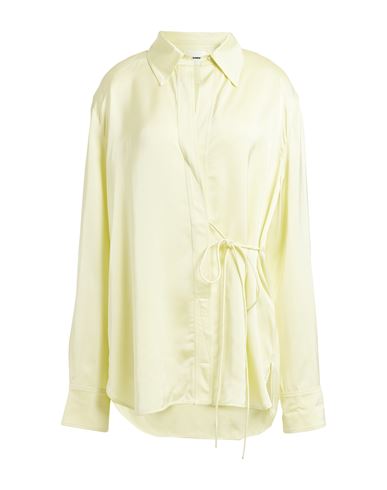 JIL SANDER JIL SANDER WOMAN SHIRT LIME GREEN SIZE 8 VISCOSE 