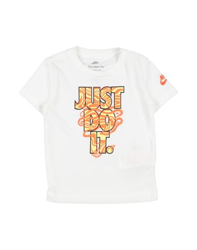 Nike Babies'  Jdi Waves Tee Toddler Boy T-shirt White Size 7 Cotton, Polyester