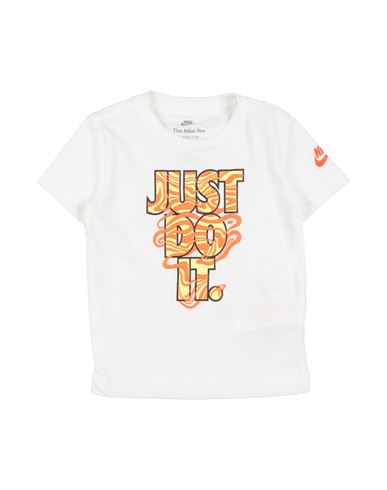 Nike Jdi Waves Tee Toddler Boy T-shirt White Size 7 Cotton, Polyester In White