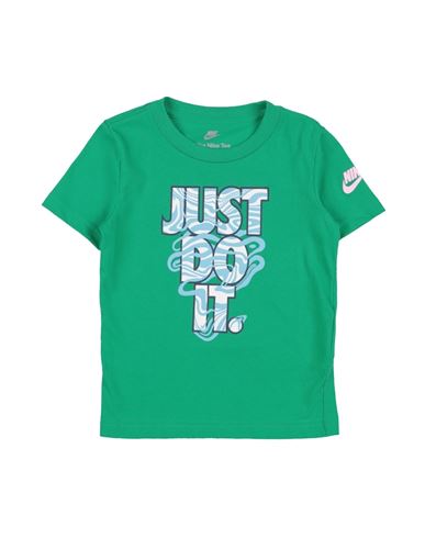 Nike Babies'  Jdi Waves Tee Toddler Boy T-shirt Green Size 6 Cotton, Polyester