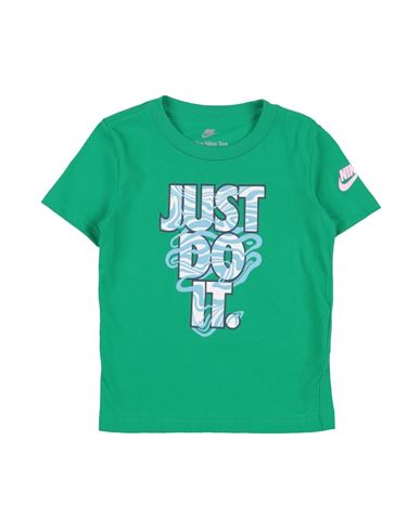 Nike Jdi Waves Tee Toddler Boy T-shirt Green Size 6 Cotton, Polyester In Green